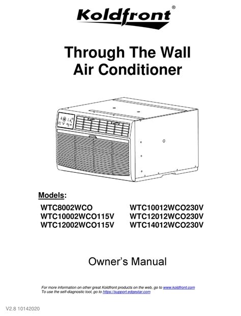 koldfront cac8000w|KOLDFRONT CAC8000W OWNERS MANUAL Pdf。